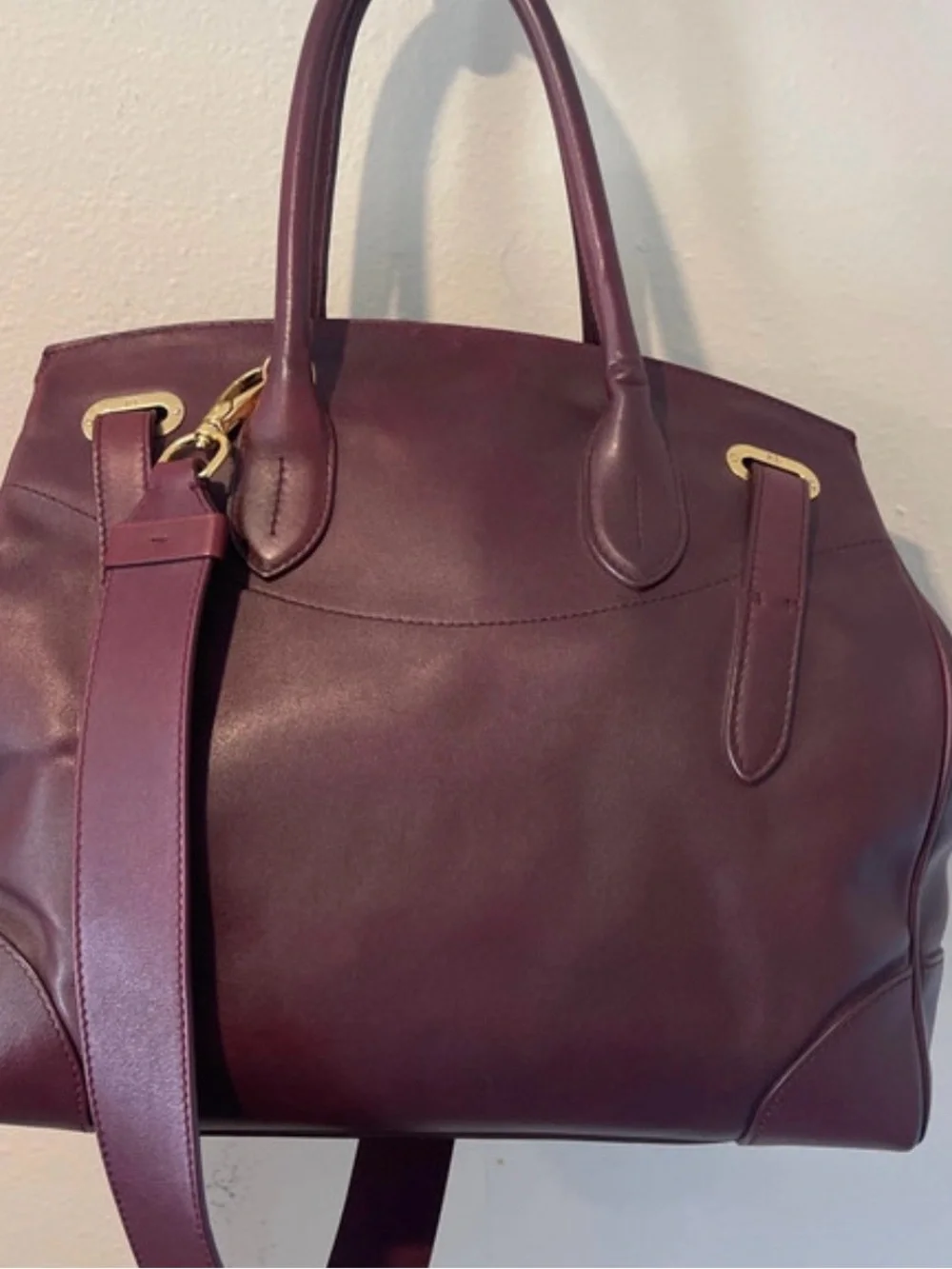 Ralph Lauren Collection Ricky Bag Burgundy